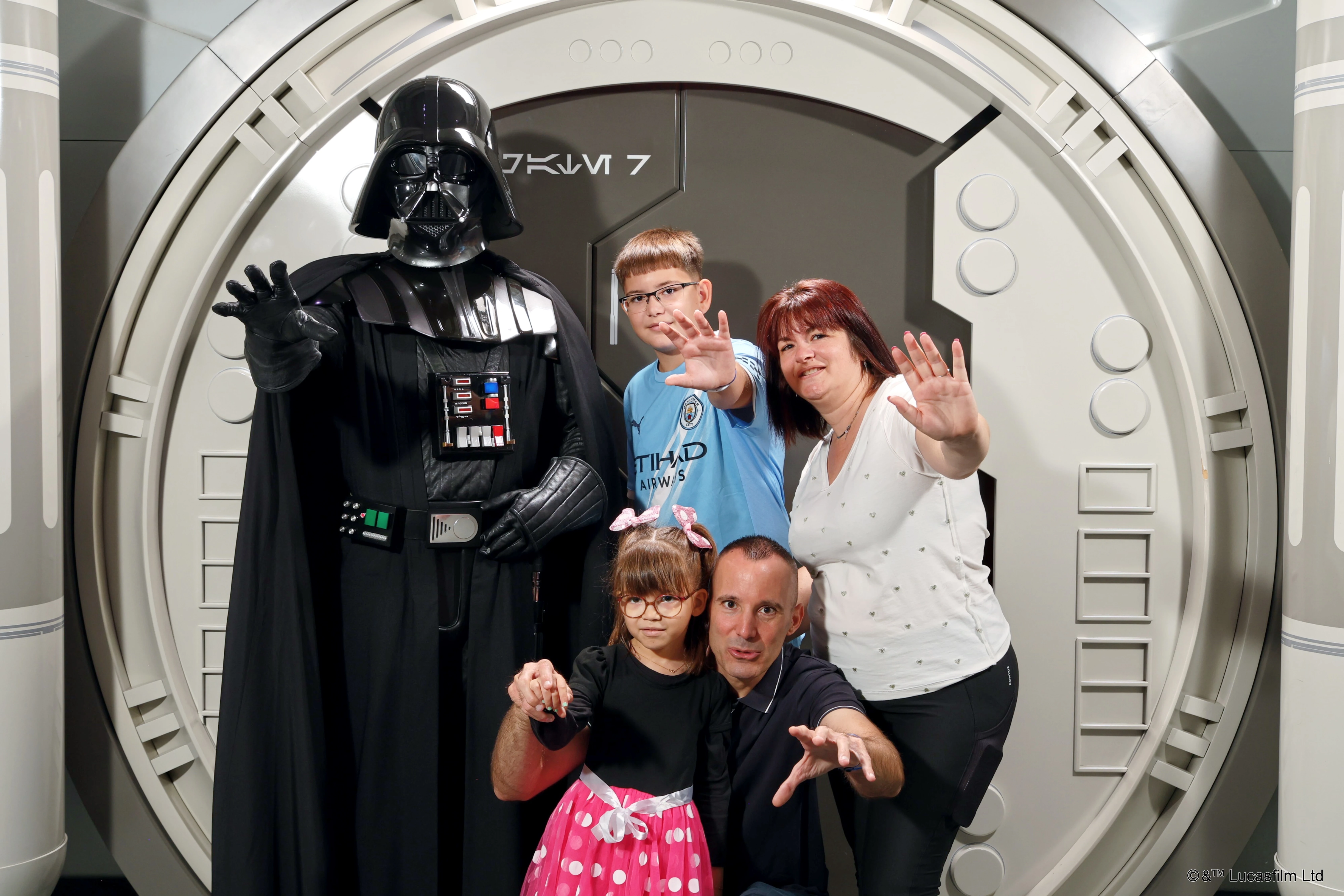 Photo de famille avec Dark Vador