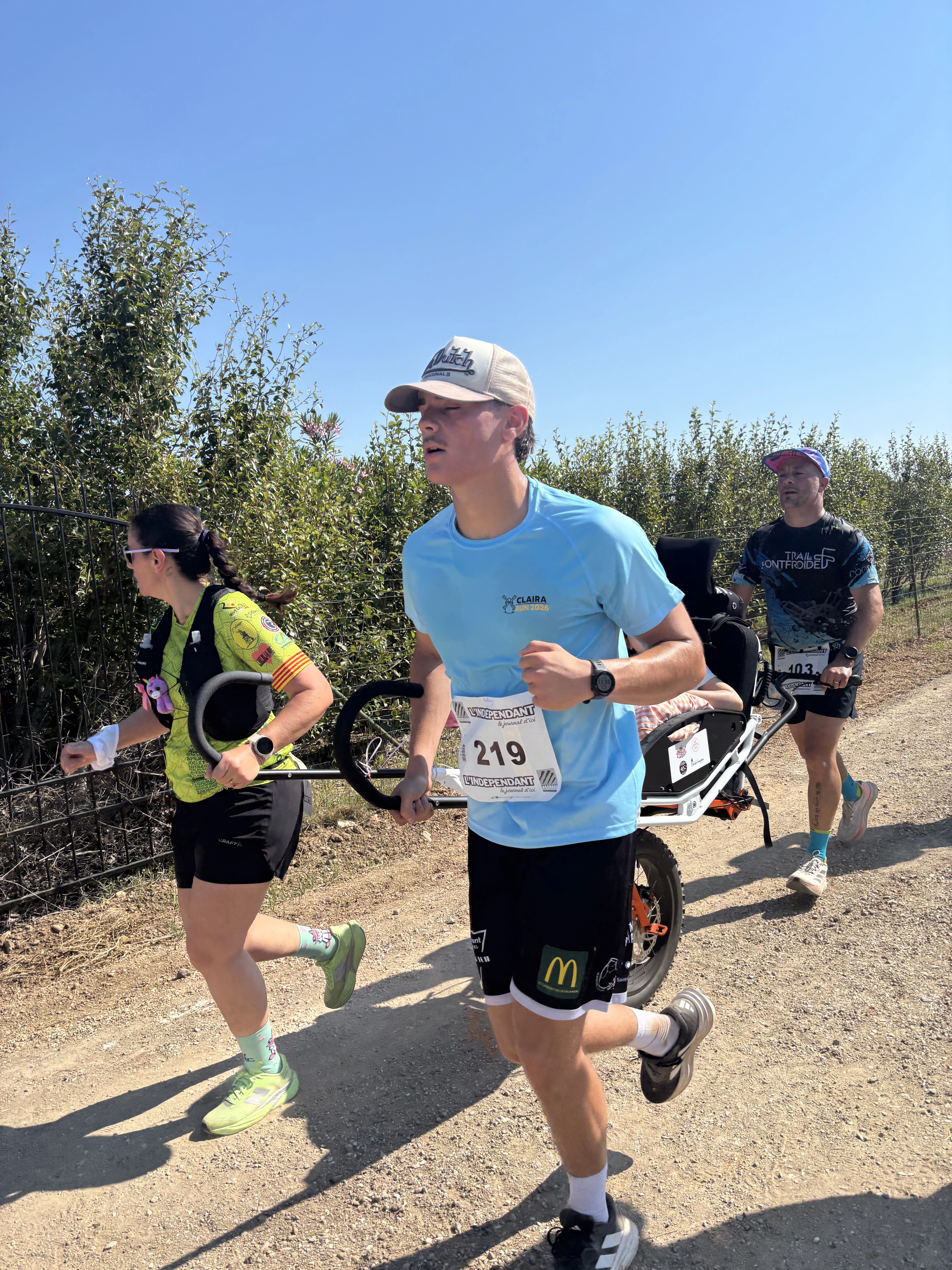 Moment partagé pendant la Claira Run